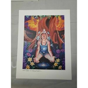 Ashely Foreman limited edition blotter art signed psychedelic art print